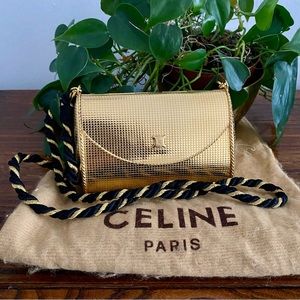 Celine vintage mini crossbody evening bag